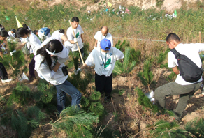 第一屆青島市城陽區(qū)嶗山水庫植樹活動